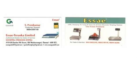 Essae Si Bench Type Weighing Scale At Unit Essae Weighing