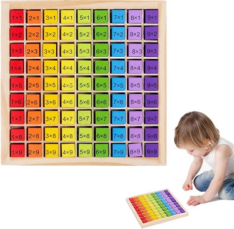 Holzbrett F R Mathematik Lernen Holz Mathe Multiplikation Board