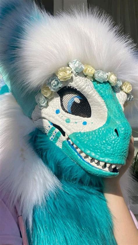 Truely Pearl Not Mine Dinosaur Mask Furry Suit Dragon Puppet