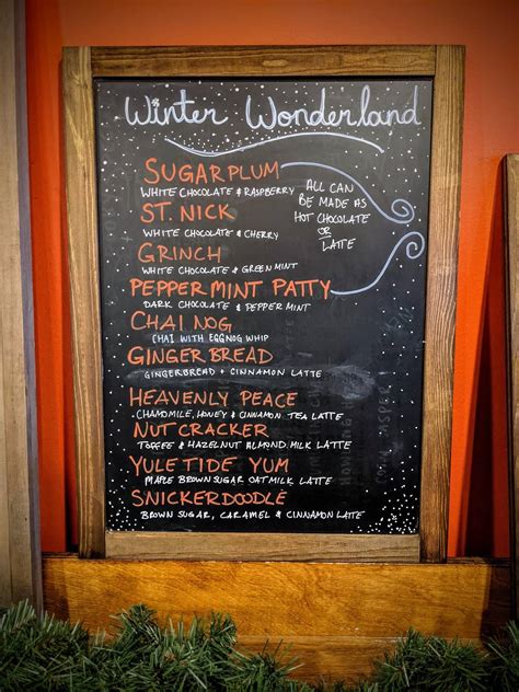 Menu at Eighty-Two Cafe, Gettysburg