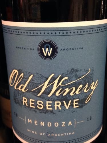 Old Winery Reserva Bonarda Vivino Us