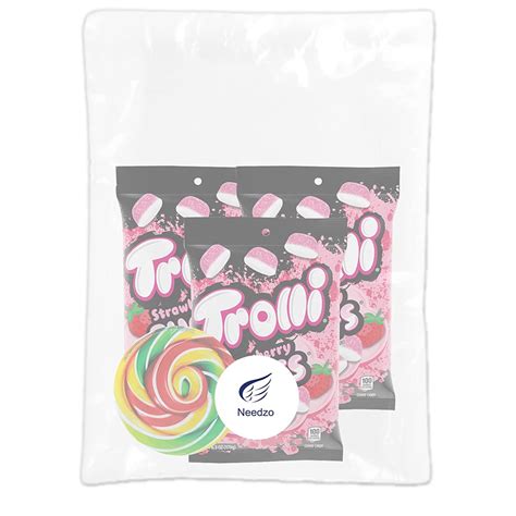 Trolli Strawberry Puffs Summer Candy Pack Of 3 425 Ounces Per Bag