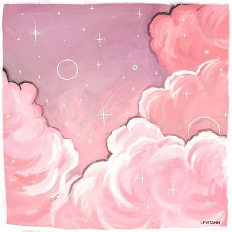 Pink Clouds Inspiration Art Painting Painting Art Projects