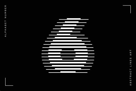 number  logo lines abstract modern art vector  vector art