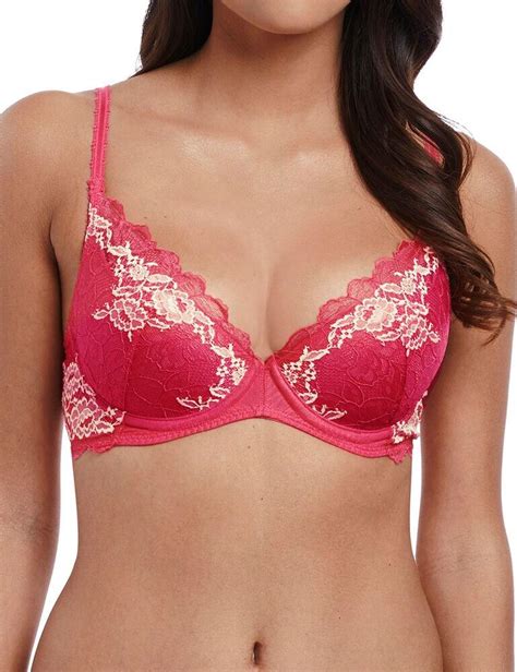 Wacoal Lace Perfection Plunge Push Up Bra Belle Lingerie Wacoal