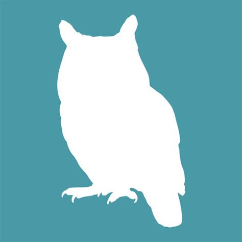 Owl Silhouette Stencil and Mask | Funky Fossil Designs