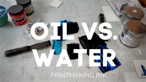 Differences Between Oil And Water Based Ink YouTube