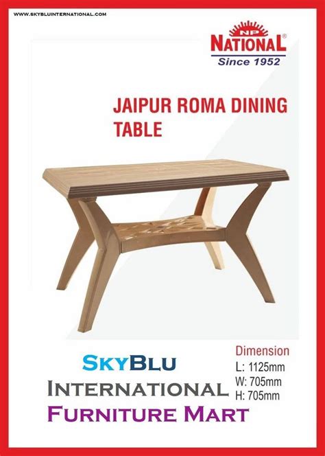 Rectangular Plastic Dining Table At Dinning Table In Ernakulam