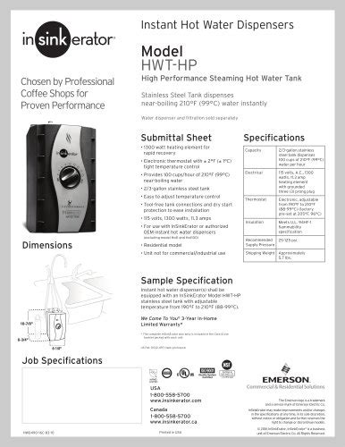 Sst Fltr Insinkerator Pdf Catalogs Documentation Brochures