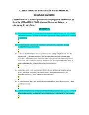 CONSOLIDADO EVALUACI N Y DIAGN STICO 2 SEGUNDO BIMESTRE 1 Pdf