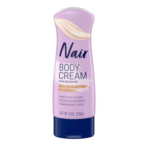 Nair Hair Removal Body Cream With Cocoa Butter And Vitamin E Leg And Body Hair Remover 9 Oz