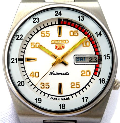 Vintage Japan Seiko 5 Automatic 24 Hours Railway Time Etsy