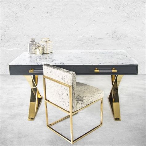 Cape Town Desk With Marble Top Marble Top Desk Marble Top Grey Desk