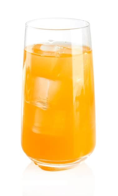 Premium Photo Glass Of Orange Juice Isolated On White