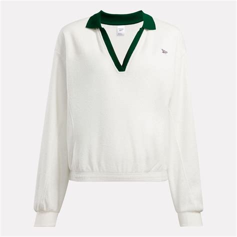 Classics Retro Court Sweatshirt In Chalk Reebok Official Uk