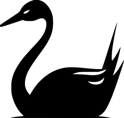 Ilustraci N Vectorial De Silueta Minimalista Y Simple Del Cisne