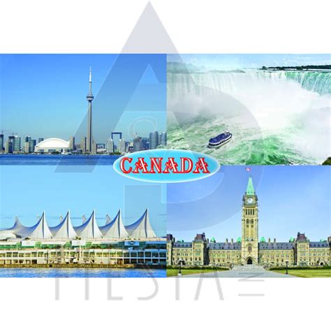 CANADA POSTCARD THE LANDMARKS | A&D Fiesta