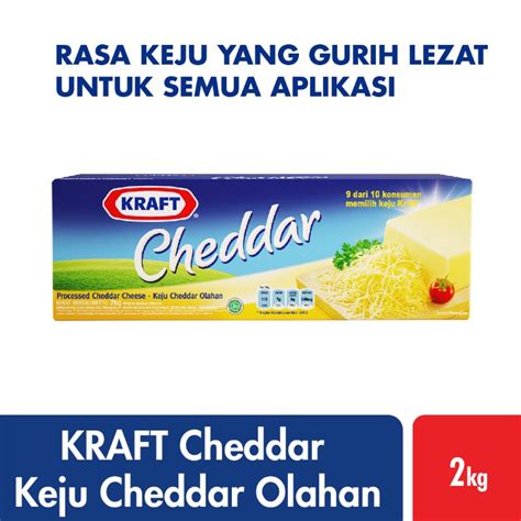 Jual Kraft Cheddar Processed Cheese Keju 2 Kg Di Seller Kraft