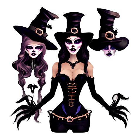 Halloween Witch Steampunk Woman Graphic · Creative Fabrica