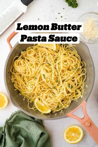 Authentic Italian Lemon Butter Pasta Sauce Recipe