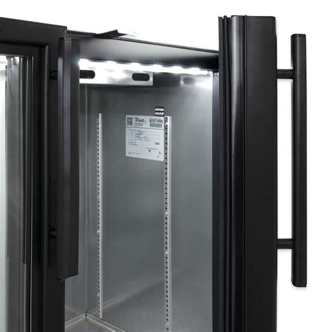 True Tbb 24gal 48g Hc Ld 48 Bar Refrigerator 2 Swinging Glass Doors Black 115v