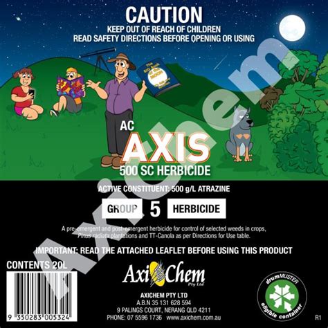 AC Axis 500 SC Herbicide 20L AXICHEM