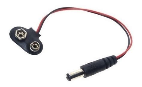 Cable Adaptador De Bateria 9v Jack Arduino Alimentacion