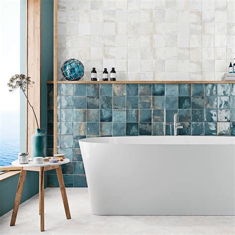 Geotiles Provence Blue Gloss 316x600mm Stiles