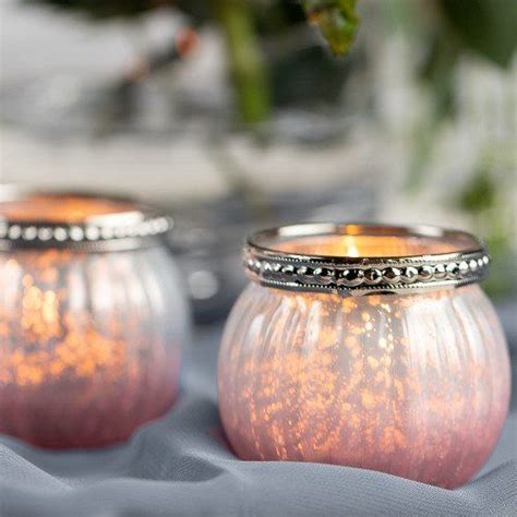 Pink Ombre Mercury Glass Votive Candle Holder Glass Votive Candle Holders Glass Votive