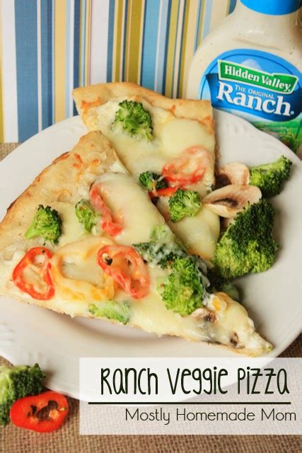 Ranch Veggie Pizza With Hidden Valley Ranch Dressing Mostly Homemade Mom