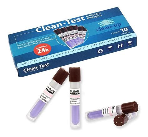 Indicador Biologico Clean Test Cx C 10 Unid Clean Up MercadoLivre