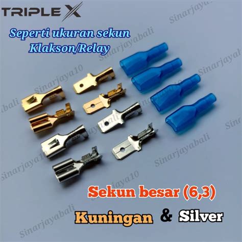 Jual Sekun Gepeng Kabel Skun Pipih Konektor Kecil Sedang Besar