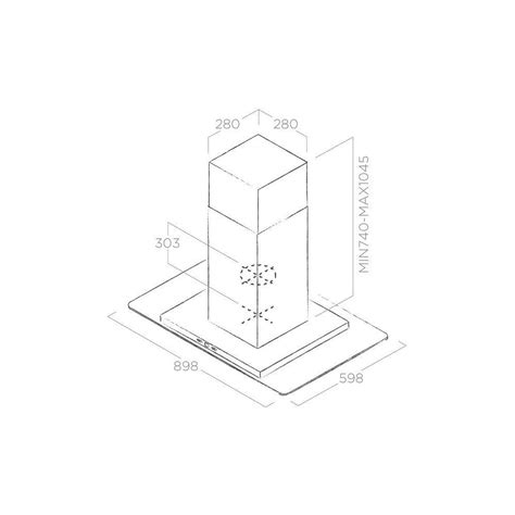 Elica Tribe Island Cappa Isola 90 Cm Acciaio Inox Vetro