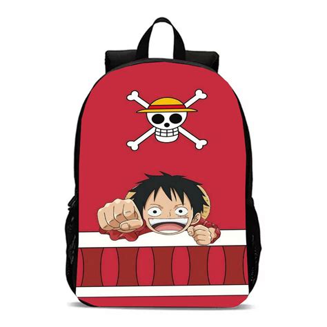 Mochila Escolar Infantil Juvenil One Piece Luffy Anime Lan Amento