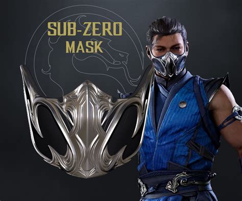 Archivo Stl M Scara Sub Zero Mortal Kombat Modelo Para Descargar Y