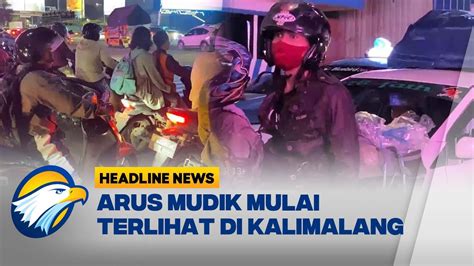 H Lebaran Pemudik Mulai Padati Ruas Jalan Kalimalang Youtube