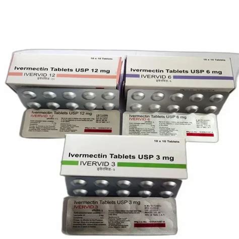 Ivervid 3 Mg Ivermectin Tablet At Rs 105 Strip Of 10 Tablets Anant