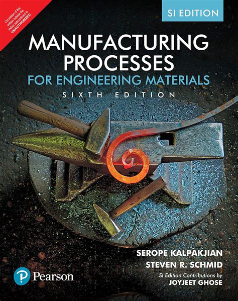 Manufacturing Processes For Engineering Materials 6e Serope