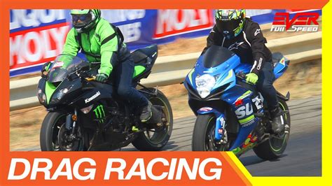 Suzuki Gsxr 600 Vs Kawasaki Ninja Zx6r 636 🔥 Drag Racing 🔥 Duelo De