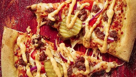 Domino's Is Now Selling Cheeseburger Pizza - Domino's UK Pizza Cheeseburger