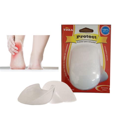 Protetor Calcanhar Silicone Calcanheira Ortop Dica Espor O Unidades