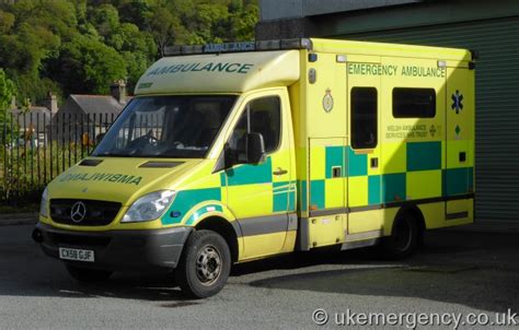 CX58 GJF Welsh Ambulance Service Mercedes Sprinter With UV UK