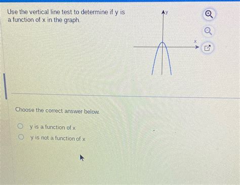 Solved Use The Vertical Line Test To Determine If Y Is O A Function