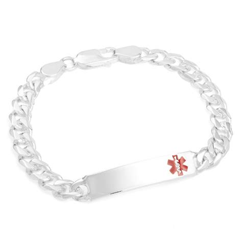 Sterling Silver Medical Alert Bracelets