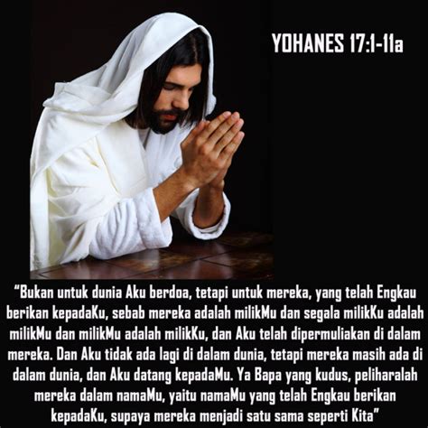 Doa Yesus Untuk Semua Pengikutnya Sesawinet