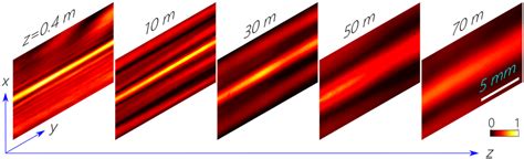 Measured Time Averaged Transverse Intensity Profiles Of The ST Wave