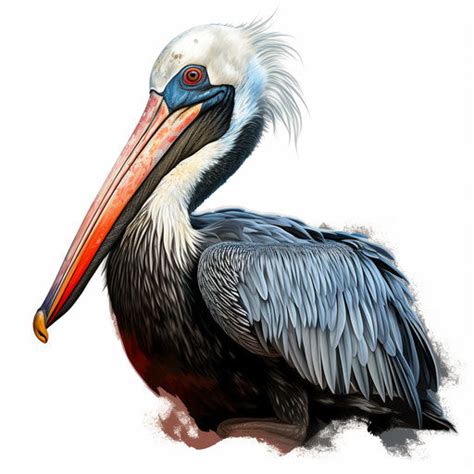 Vector & 4K Pelican Clipart in Chiaroscuro Art Style – IMAGELLA