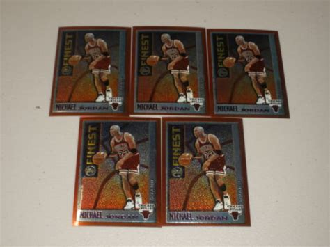 Topps Finest Mystery Bordered Michael Jordan Lot Of Ebay