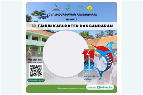 Twibbon Hari Jadi Pangandaran Bingkai Foto Kekinian Untuk