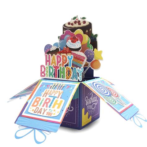 Buy Ilovepaper Happy Birthday Card Birthday Pop Up Card Handmade